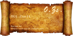 Ott Zsolt névjegykártya